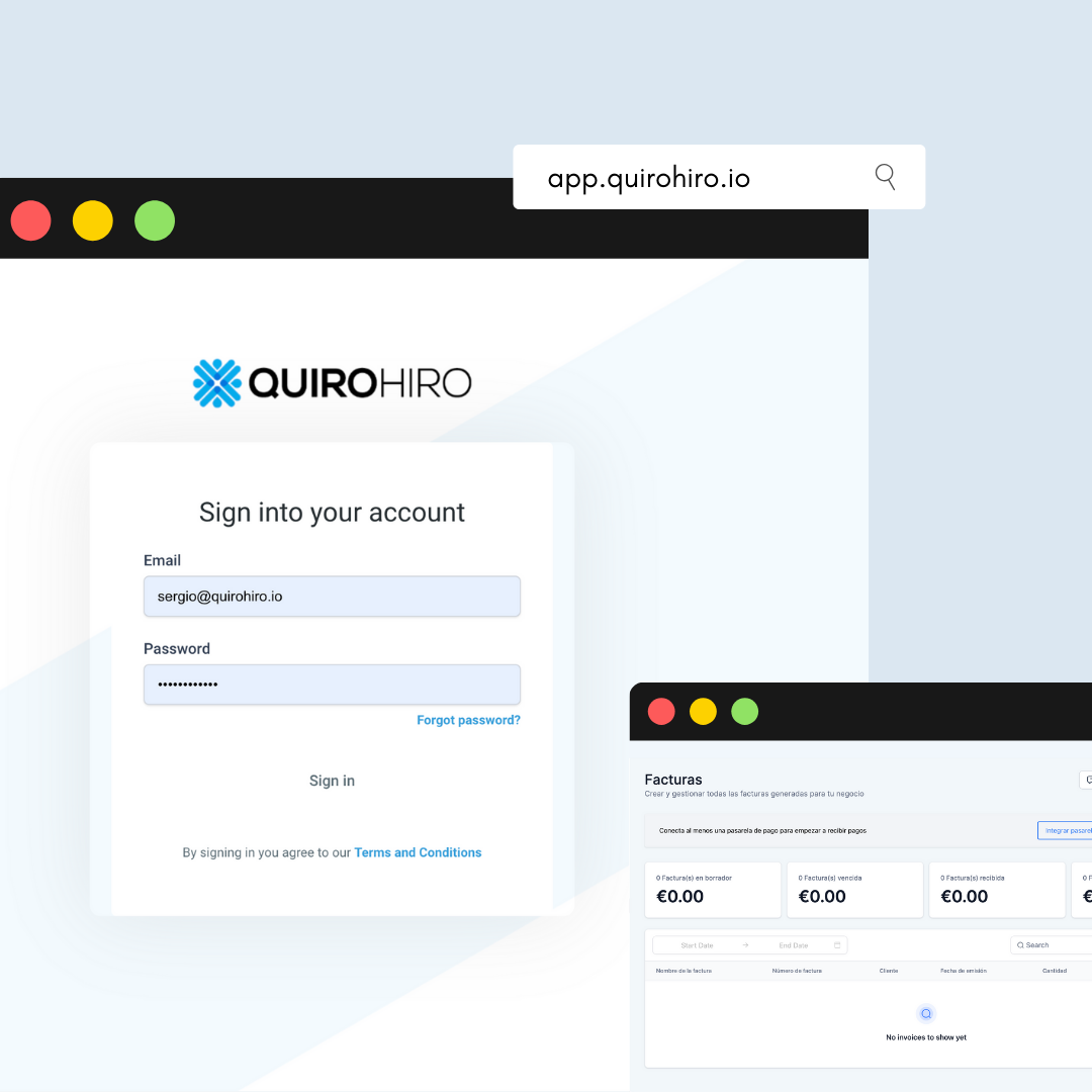 Dashboard principal QuiroHiro